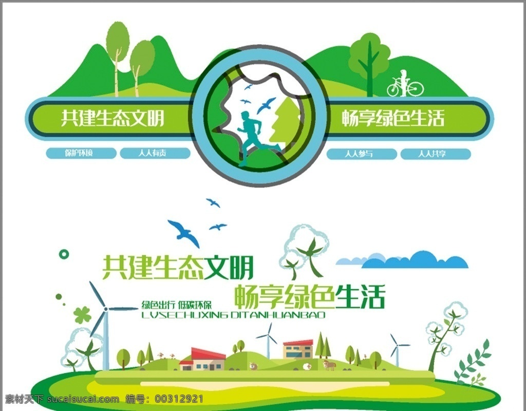 環(huán)保海報 環(huán)保形象墻 綠水青山 綠色生活 綠色出行 低碳出行 愛護(hù)環(huán)境 綠色海報 環(huán)保宣傳畫 環(huán)保墻體畫 社區(qū)宣傳 美好鄉(xiāng)村 新農(nóng)村建設(shè)