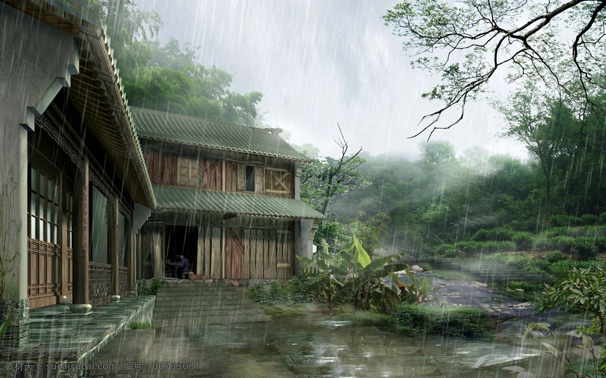 建筑 園林 效果圖 設(shè)計(jì)素材 景觀建筑 建筑設(shè)計(jì) 建筑裝飾 黑色