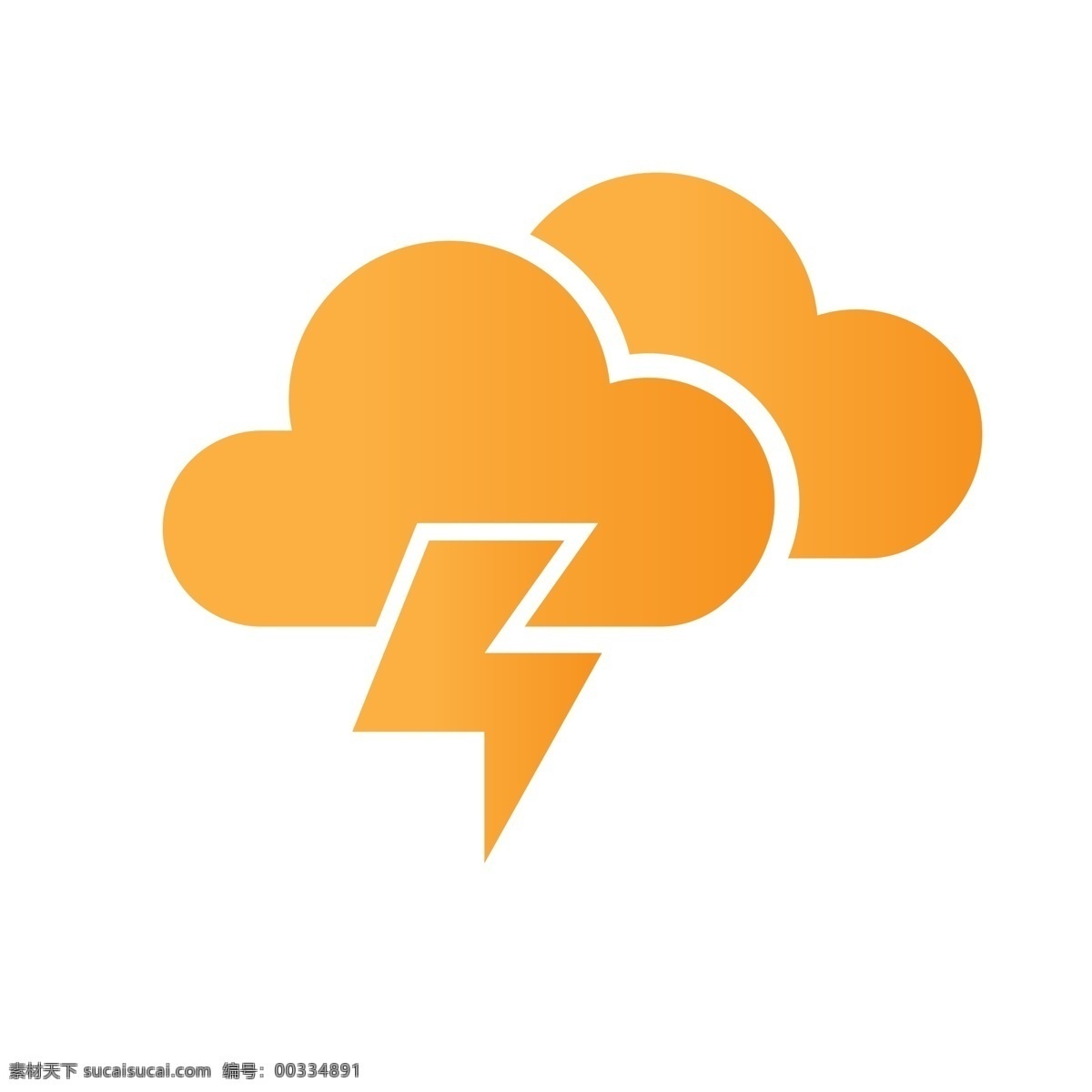 雷電圖標(biāo) 多云 雷電 圖標(biāo)