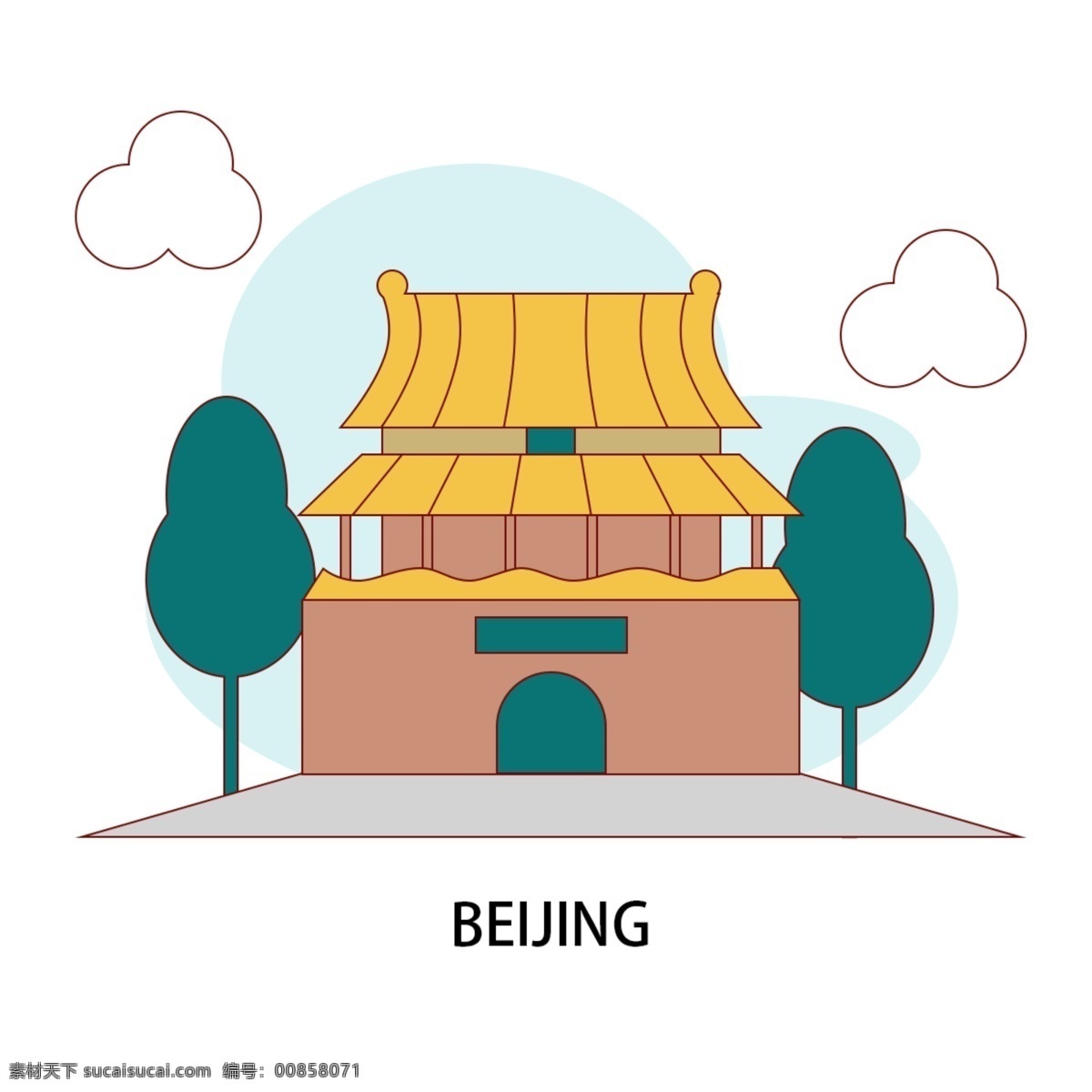城市 建筑 图标 上 海北 京 插画 上海 北京 矢量 故宫 元素 建筑图标 北京故宫 上海图标 北京图标