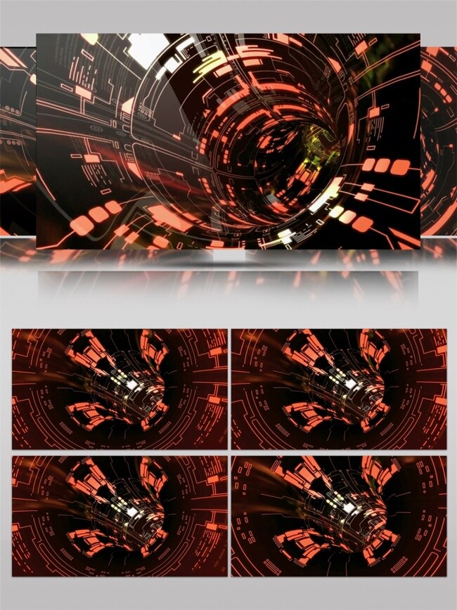 红色 漩涡 隧道 动态 视频 星际 光束 高清视频素材 3d视频素材 电脑屏幕保护
