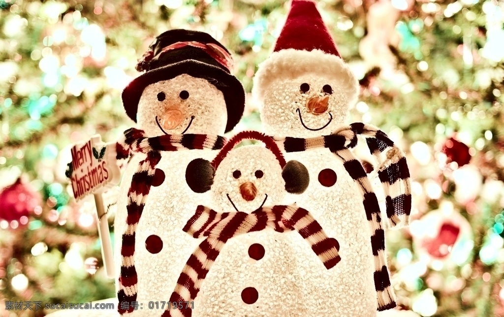 圣诞节 雪人 圣诞节雪人 圣诞 两个雪人 雪 节日 生活百科 生活素材 圣诞节素材