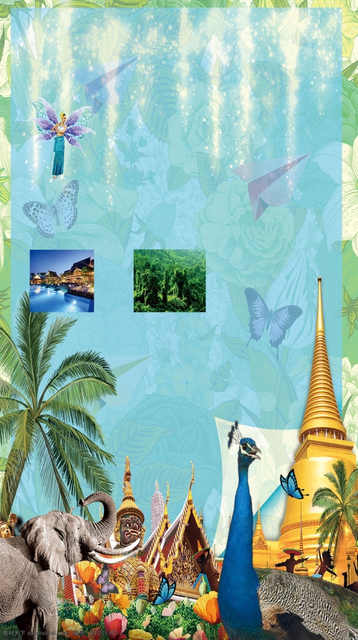泰国 大象 动物 海报 背景 佛教 曼谷 普吉岛 人妖 泰国风情 泰国佛像 泰国宫殿 泰国旅游背景 泰国寺庙 泰国印象 泰国自助游