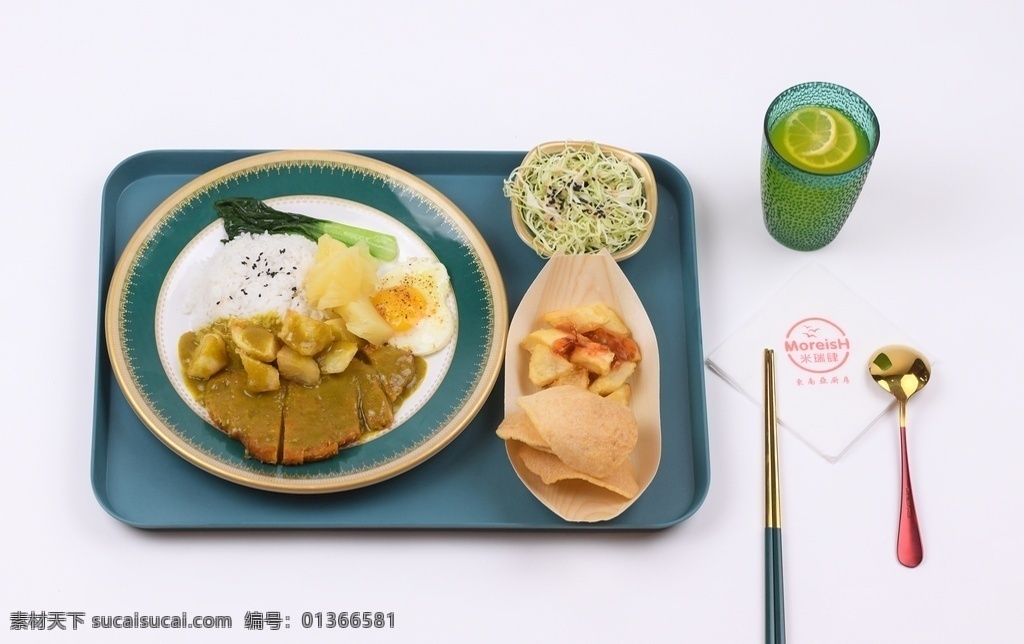 咖喱 猪 扒 盖浇饭 东南亚菜 高清 写真 相纸 背胶 餐饮美食 西餐美食
