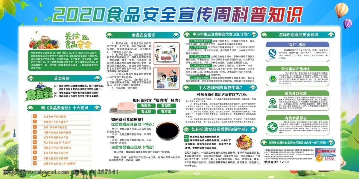 食品安全 公益 宣传 展板 食品 安全 社会 展板模板
