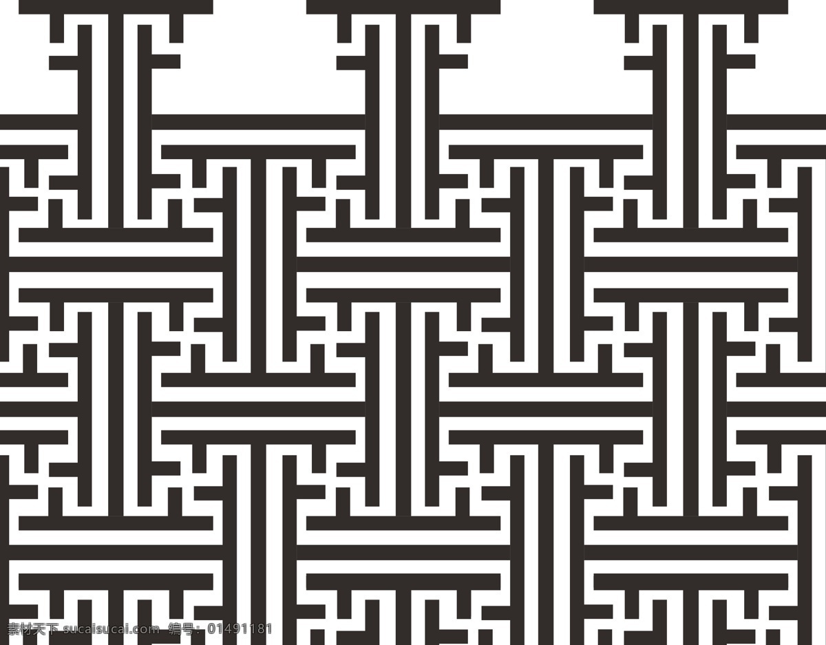 傳統(tǒng)圖案 方格 底紋 線條 圖騰 t型 t線 無(wú)縫拼接 矢量 底紋邊框 條紋線條