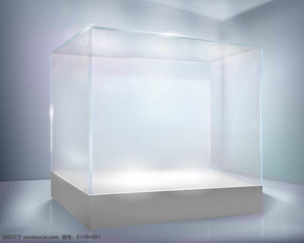 透明 玻璃 展臺 明 方框 展示臺 3d展示 展架 聚光燈 其他類別 生活百科