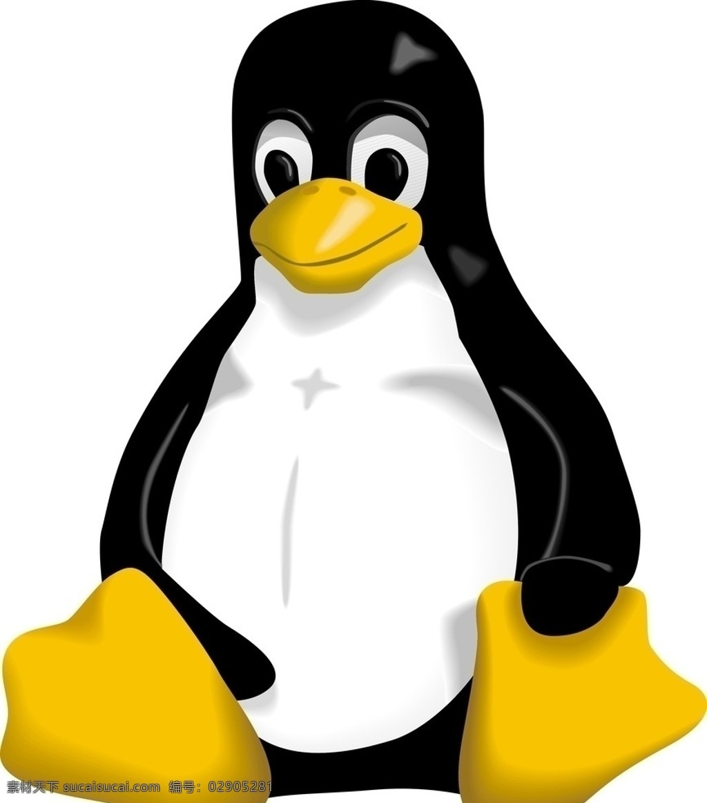 linux 企鹅 矢量图 logo 标志 企业 标识标志图标 矢量