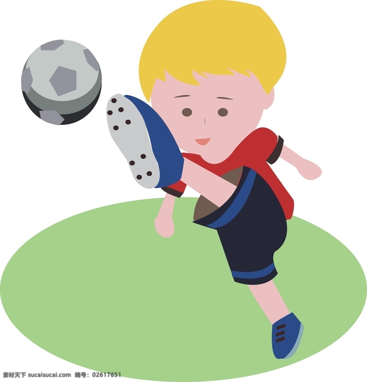 矢量 卡通 人物 踢 足球 c罗 插画 小朋友 小孩 儿童 学生运动 体育活动 运动员 小 男孩 球员 球赛