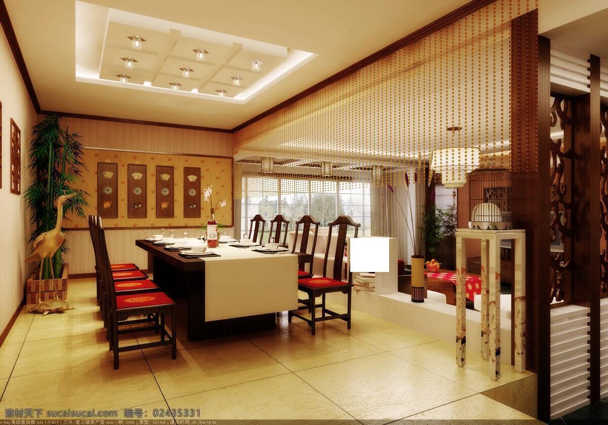大戶型餐廳 吊燈 吊頂 環(huán)境設計 沙發(fā)背景墻 室內設計 中式 別墅 效果圖 中式沙發(fā) 客廳 餐廳 中式茶幾 裝飾畫 地磚拼花 黑色