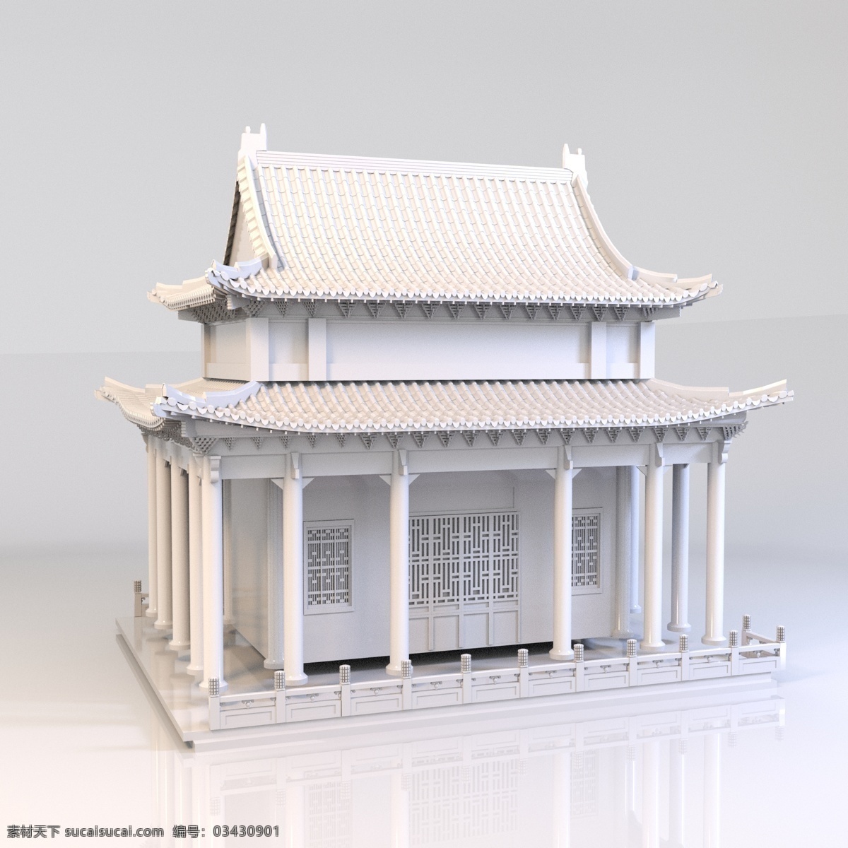 中國 風 古典 建筑 皇宮 偏殿 宮殿 中國風 古典建筑 模型