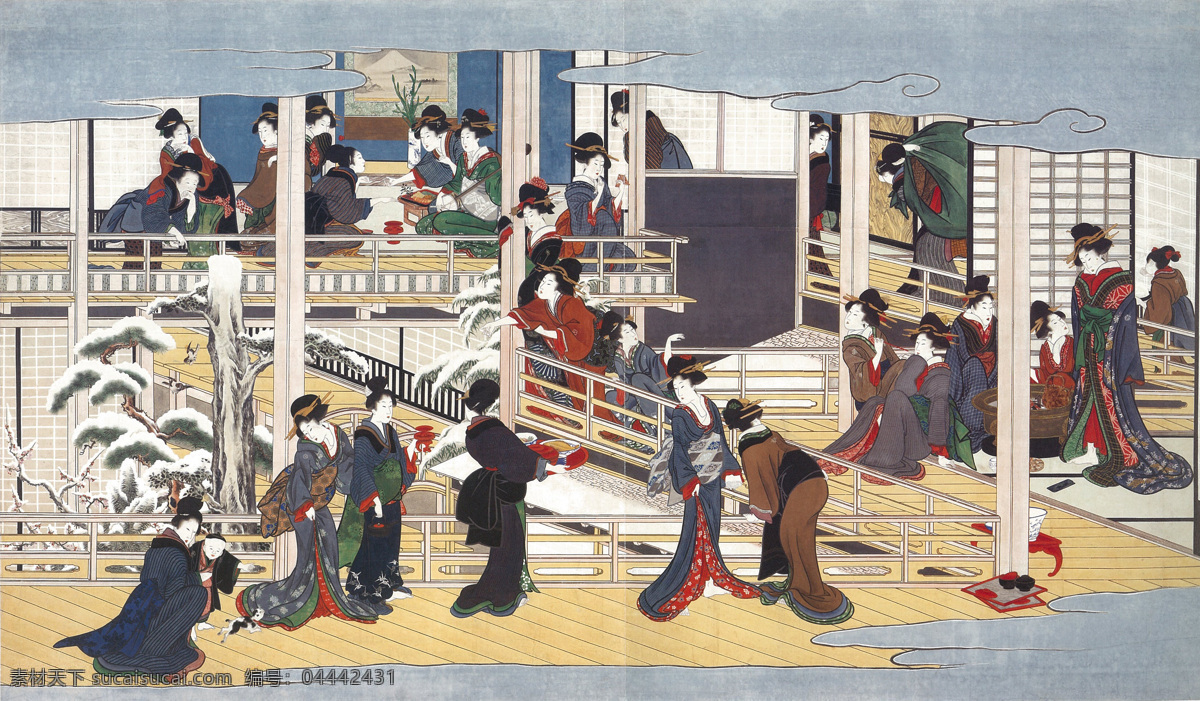 喜多 川 歌 麿 版画 喜多川歌麿 日式 浮世绘 和风 绘画 经典 文化艺术 传统文化