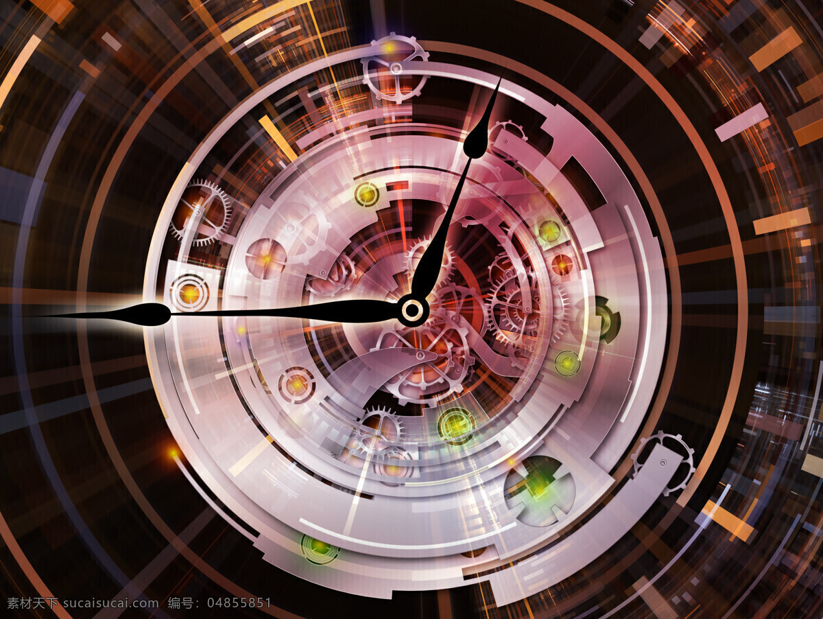 机芯 齿轮 指针 钟表 时间 生活用品 其他类别 生活百科 黑色