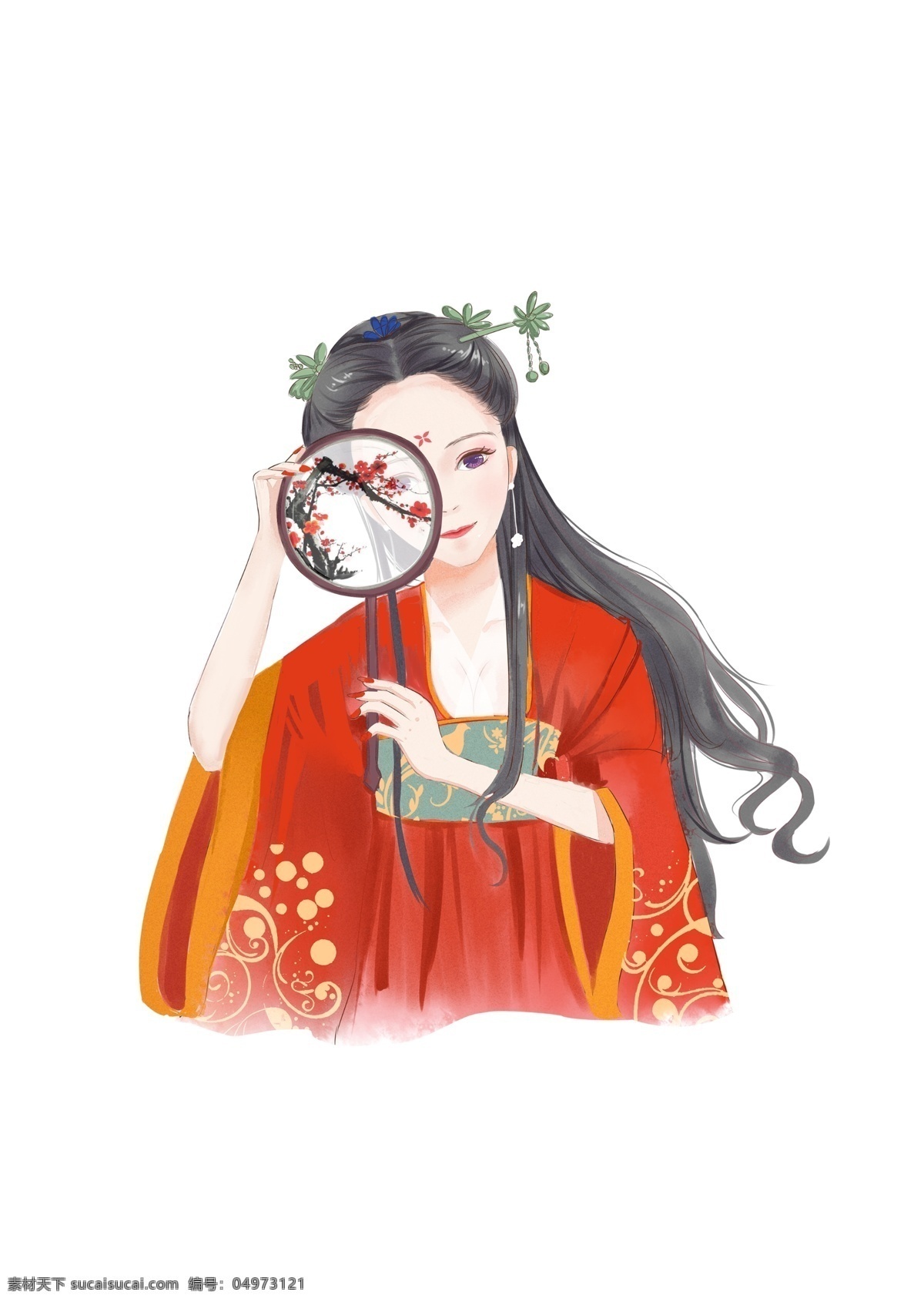 古風(fēng)美女 插畫美女 美女 古代美女 插畫 手繪