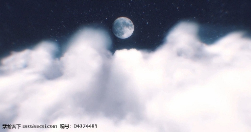 天空 云彩 夜晚 月亮 星星 中秋 背景 演繹 抒情 led 酒吧素材 多媒體 影視編輯 合成背景素材 mov