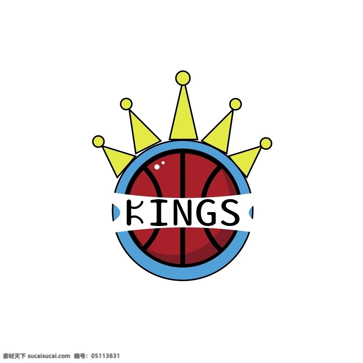 nba 国王队 篮球 装饰 矢量 图案 篮球标志 装饰图案 矢量元素