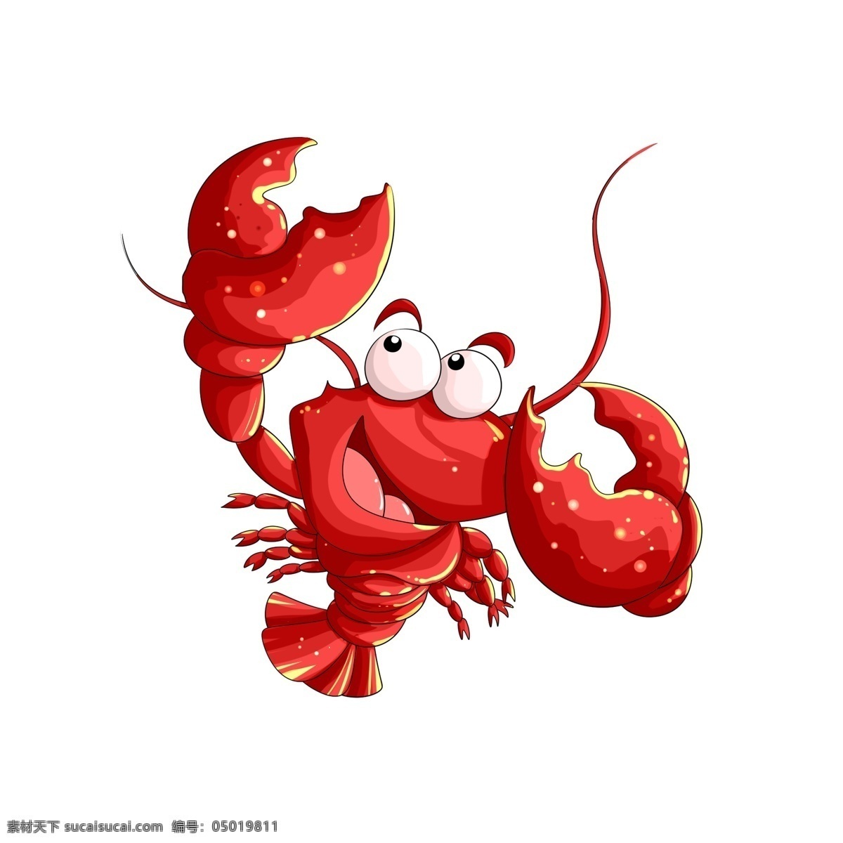 龙虾 小龙虾厨师 卡通小龙虾 卡通 小 logo 香辣小龙虾 中国菜 海鲜 卡通设计