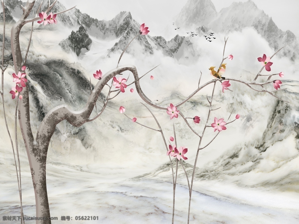 新中式背景墻 新中式 背景墻 新中式背景 墻 2019 分層