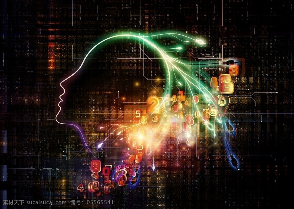 炫 酷 科技 人頭 背景 唯美 清新 炫酷 科學(xué) 炫麗 華麗 底紋邊框 背景底紋