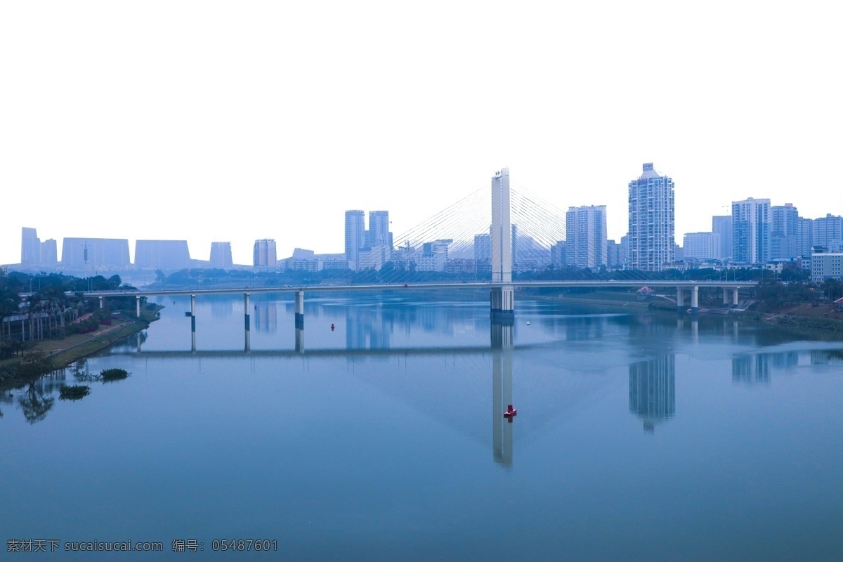 城市中的大橋 大橋 城市 繁華