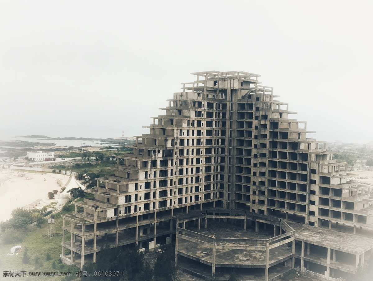 石狮 黄金海岸 烂尾楼 黑白照 建筑 旅行 怀旧 摄影技巧 旅游摄影 国内旅游