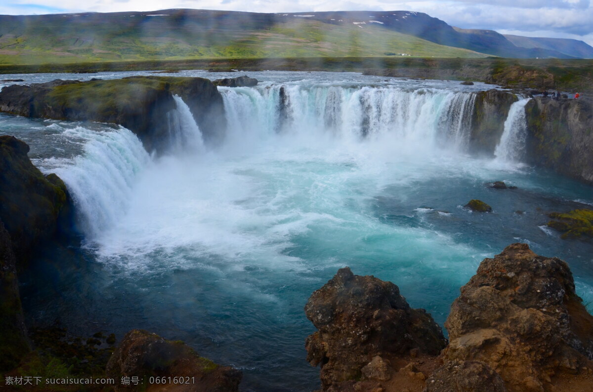 冰岛 大 瀑布 高清 冰岛瀑布 瀑布景观 瀑布图片 冰岛大瀑布