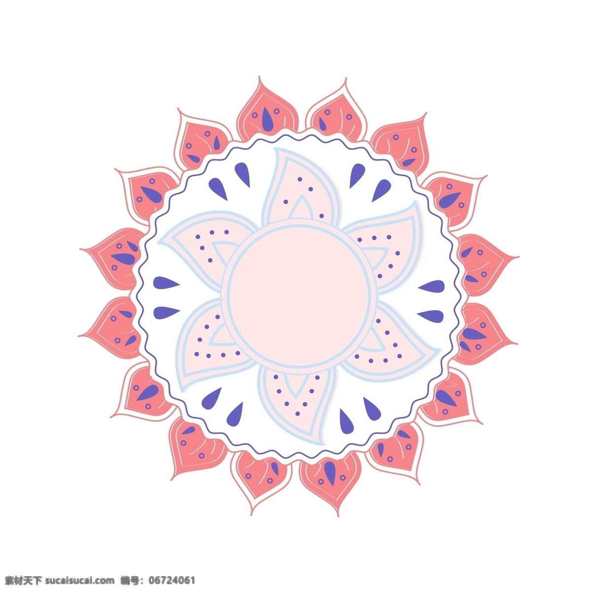 线性 世界 装饰 纹理 叶子 花朵 蓝色 粉色 花 几何