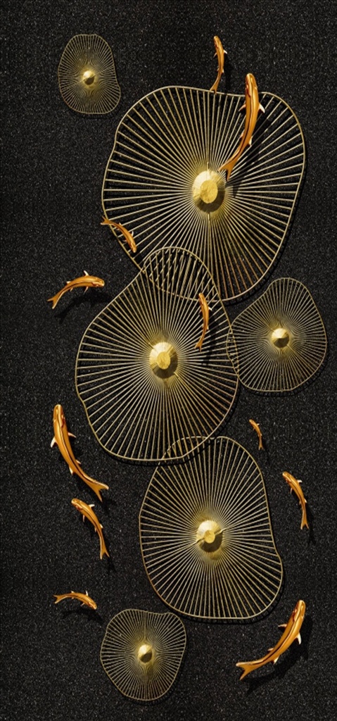 浮雕花 蜘蛛網(wǎng) 九魚(yú) 玄關(guān)圖圖片 裝飾畫(huà) 玄關(guān)圖 分層