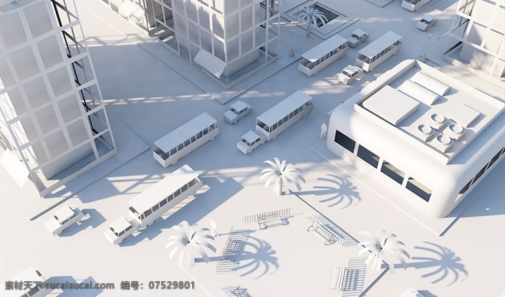 c4d 模型 低 体 工厂 建筑 街道 动画 工程 低面体 渲染 c4d模型 3d设计 其他模型