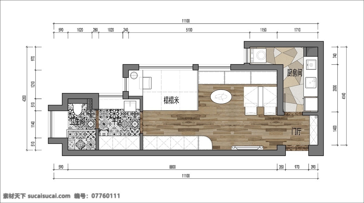 單身 公寓 戶型 彩色 平面圖 室內(nèi) 平面 圖 戶型圖 psd平面 彩屏 分層 室內(nèi)設(shè)計