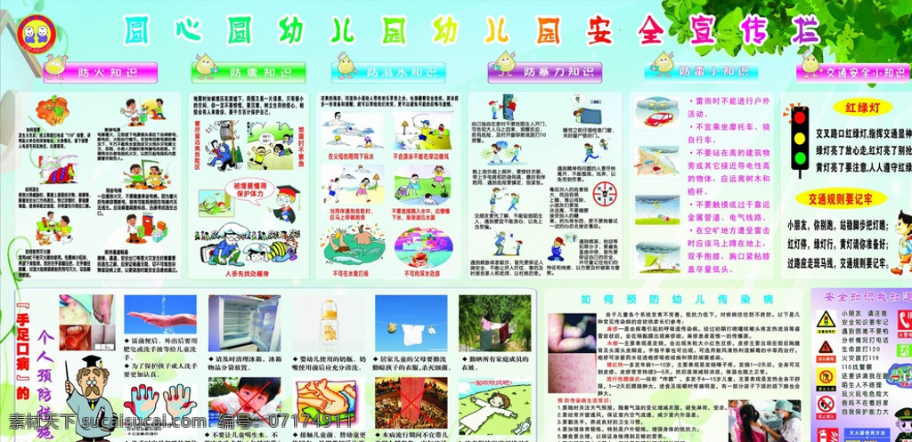 幼兒園 安全 宣傳 知識 展板 學校安全 生活百科 白色