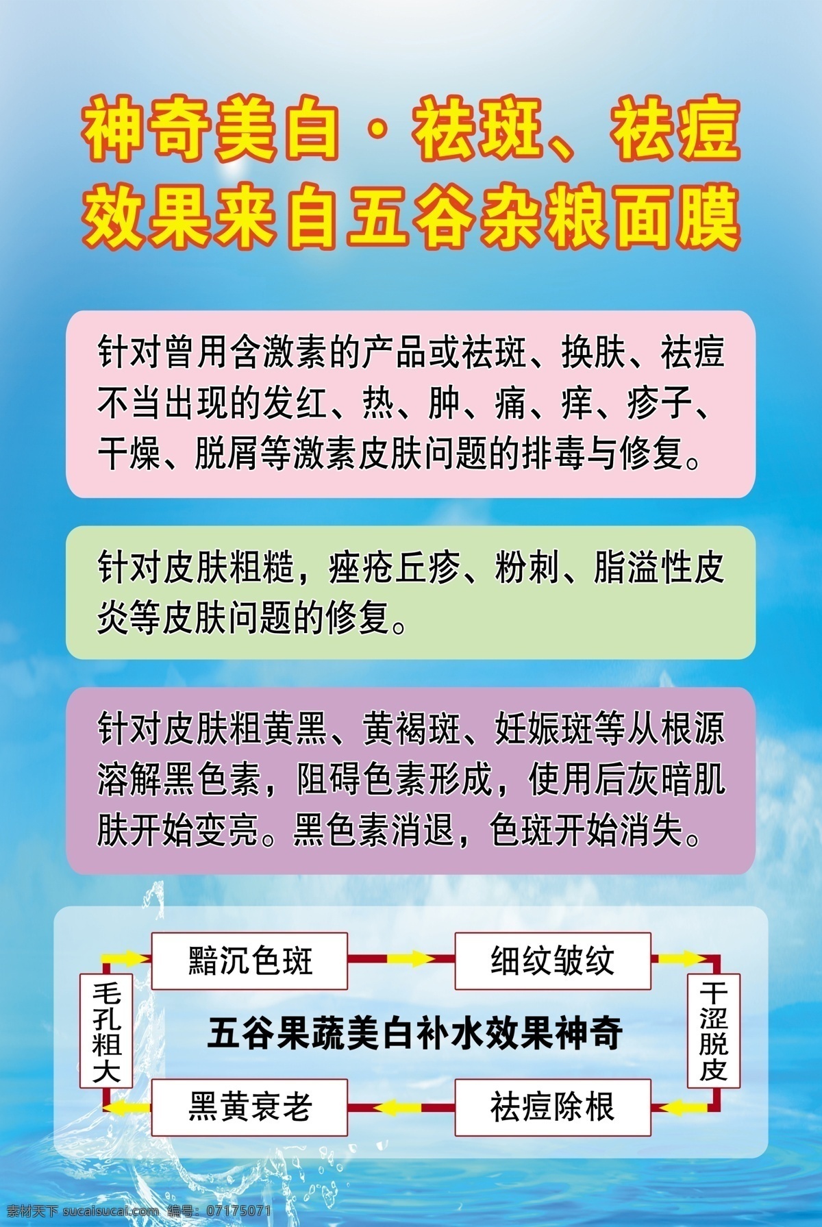 五谷雜糧面膜 神奇美白 祛斑 祛痘 美容 化妝品 補(bǔ)水 分層