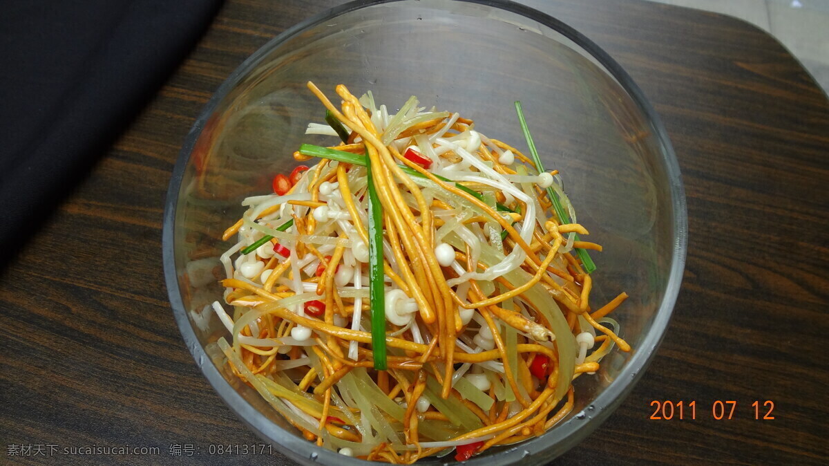 涼拌蟲草花 農(nóng)家菜 湘菜 廣東菜 傳統(tǒng)美食 餐飲美食