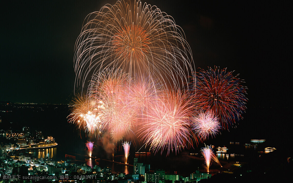 夜色浪漫煙花