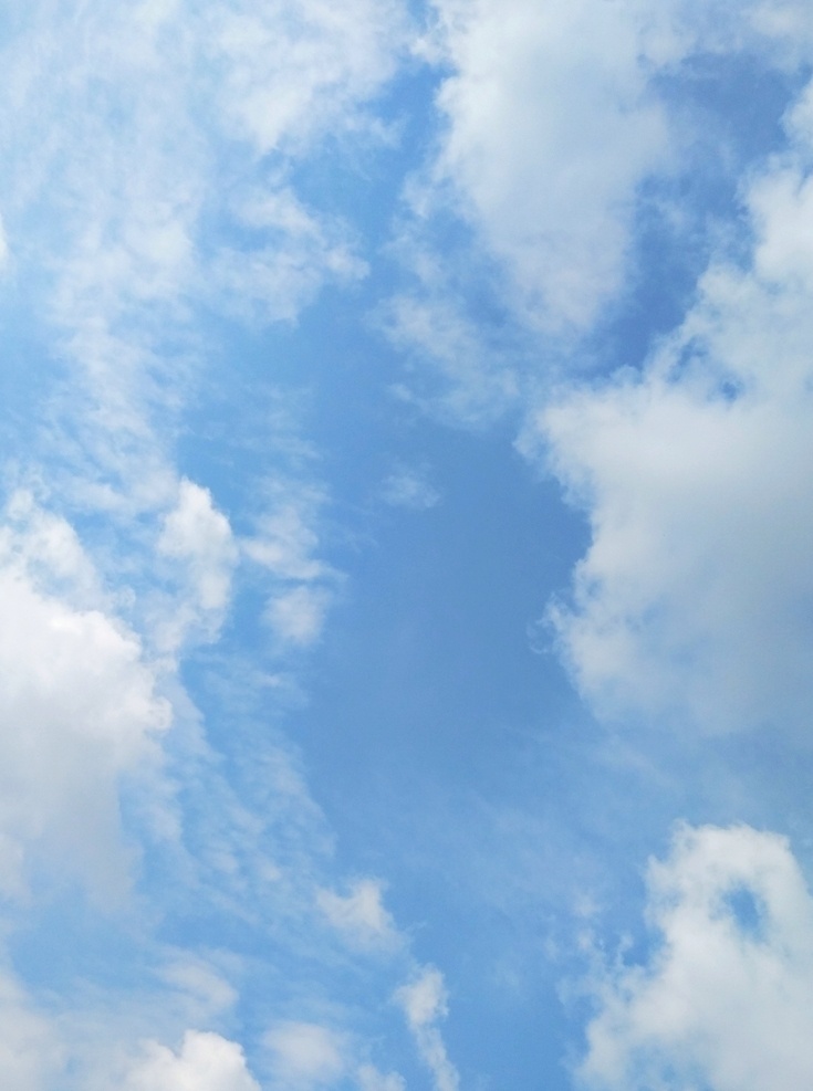 蓝天白云 秋天 云朵 悠闲 白云素材 云 自然景观 自然风景