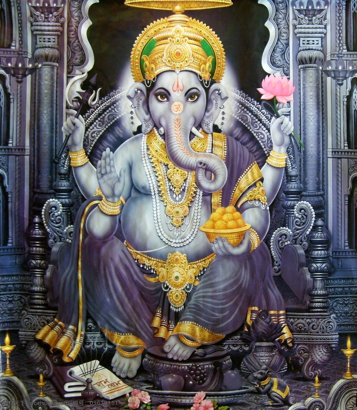 印度宗教绘画 印度教 印度神 神像 菩萨 佛像 宗教信仰 宗教绘画 文化艺术 黑色