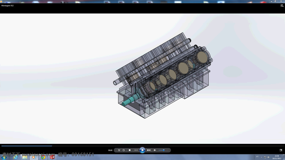 电机 v12 工业设计 机械设计 汽车 3d模型素材 其他3d模型