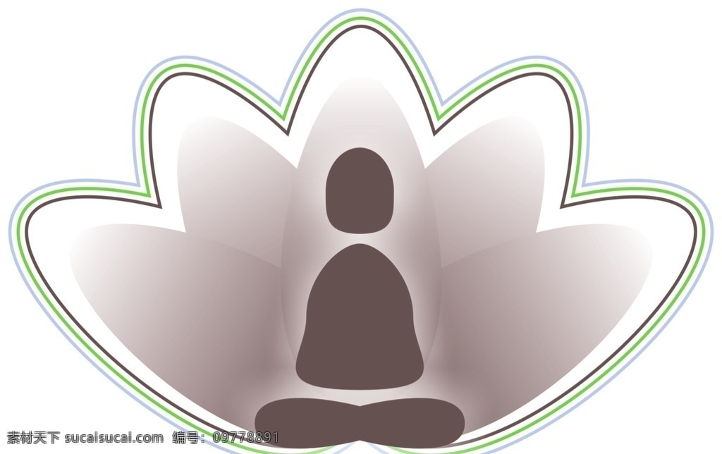 簡約 禪意 佛像 元素 蓮花 中國風(fēng) 文化藝術(shù) 傳統(tǒng)文化
