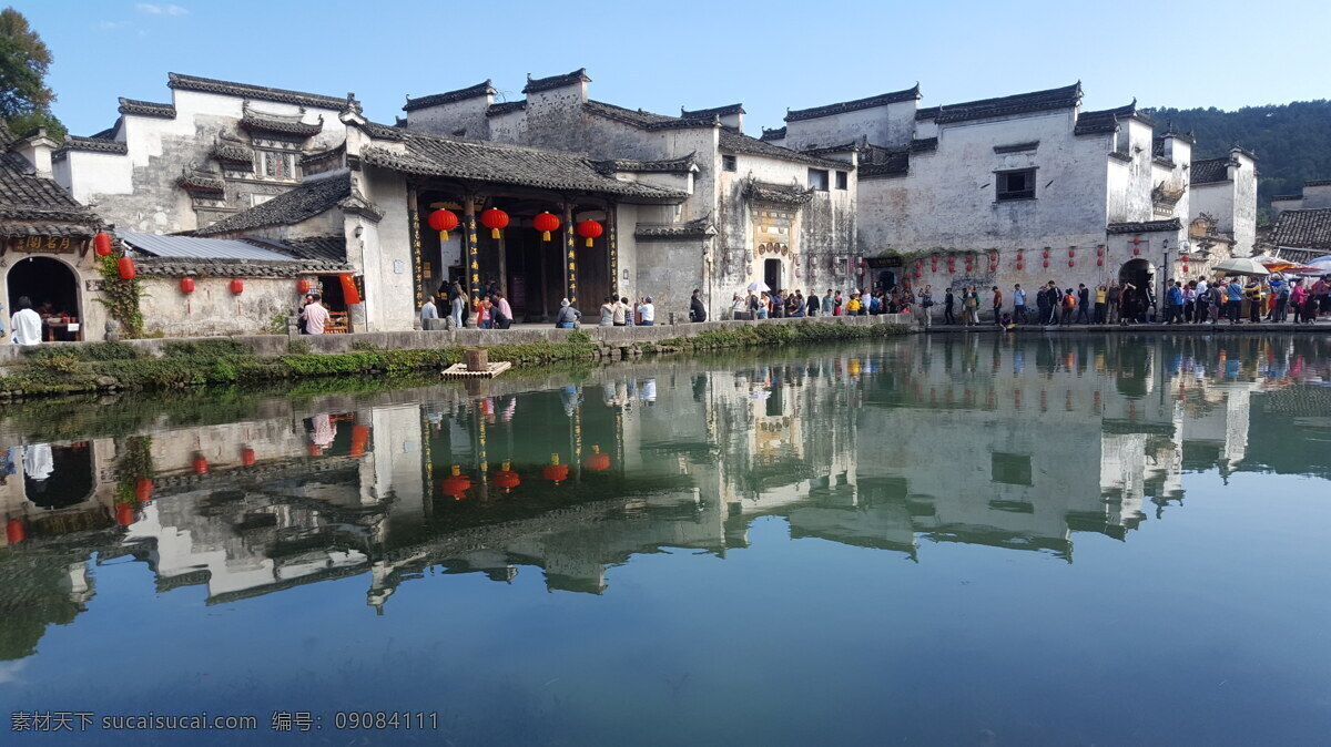 宏村圖片 湖 宏村 天空 建筑 旅游 旅游攝影 國內(nèi)旅游