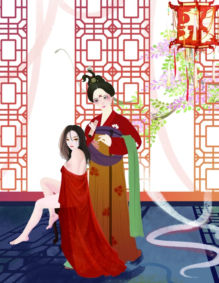 艾灸 彩繪圖片 按摩護(hù)理 民國(guó) 女性 人物 插畫(huà) 卡通 背景 古風(fēng)背景 動(dòng)漫動(dòng)畫(huà) 動(dòng)漫人物