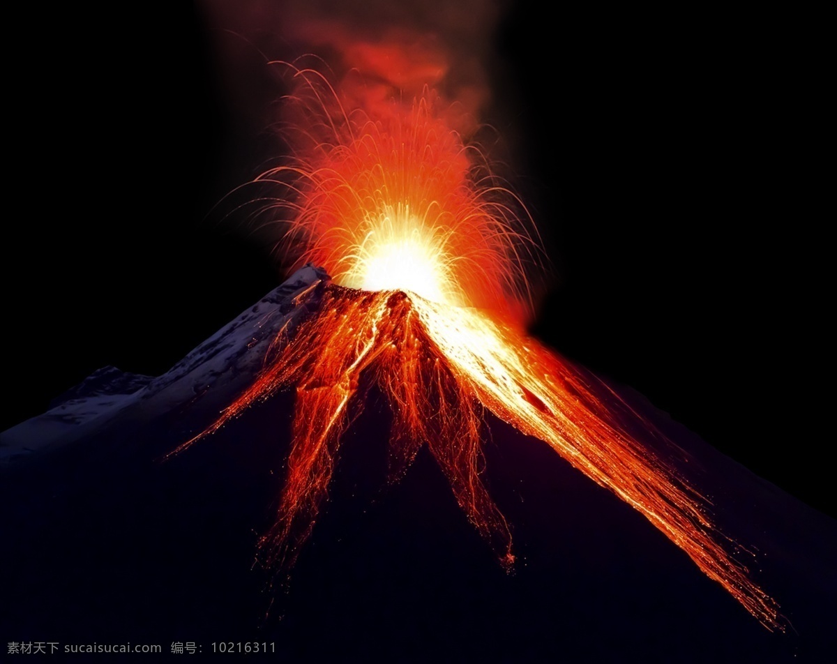火山爆发 火 山 火山 大火 黑色的山 火焰山 岩浆 流动的岩浆 流动的火 流动的火焰 流动 火焰 实用性 强 自然景观