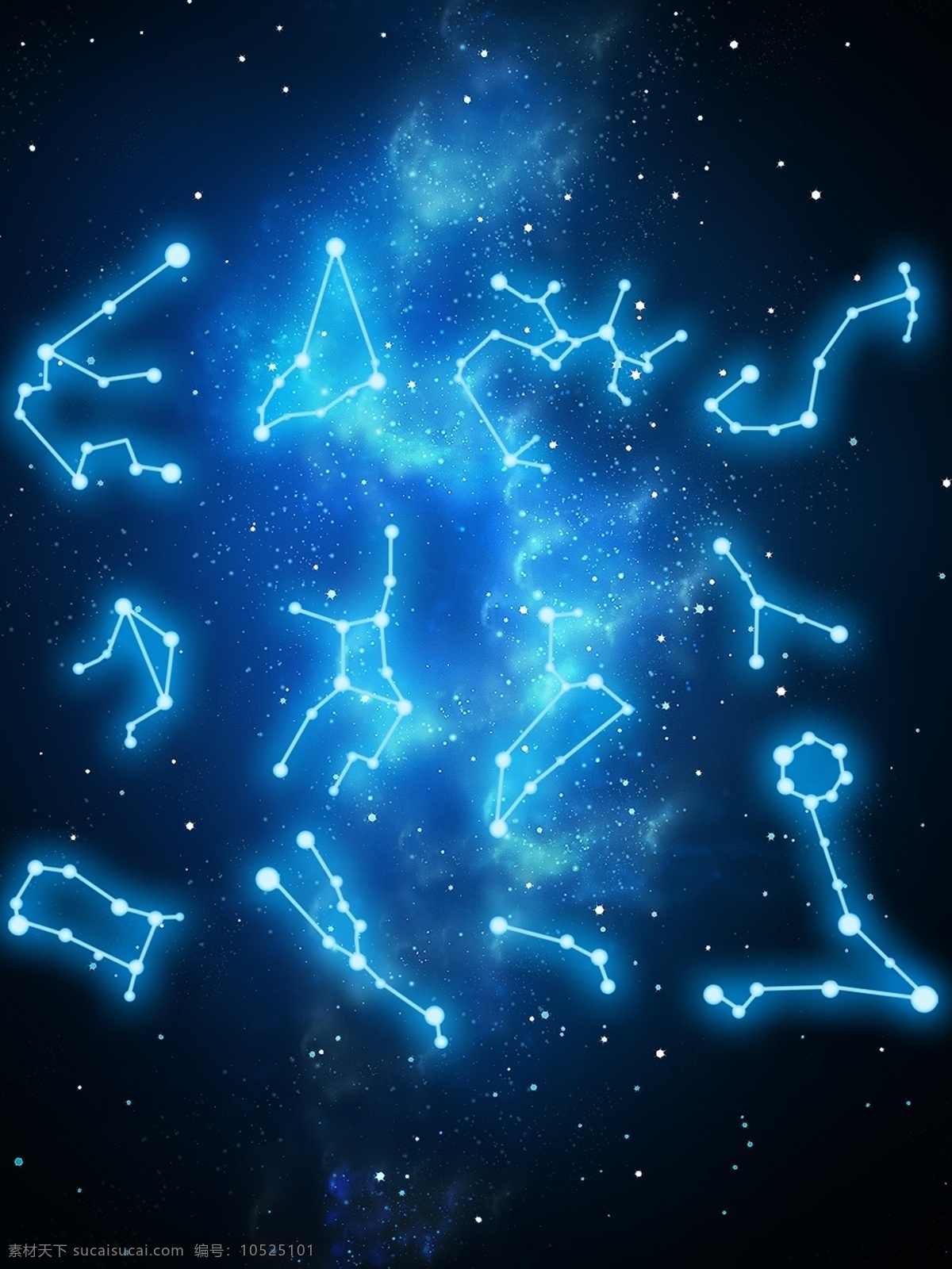 星座星空圖 星座 星空 背景 藍(lán)色 科技 海報(bào) 信仰 分層