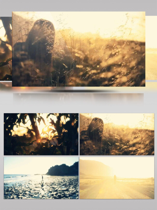 孤独 海滩 剪影 旅行 失落 思考人生 唯美 心情 阳光 意境 忧伤 自然风景 宣传片