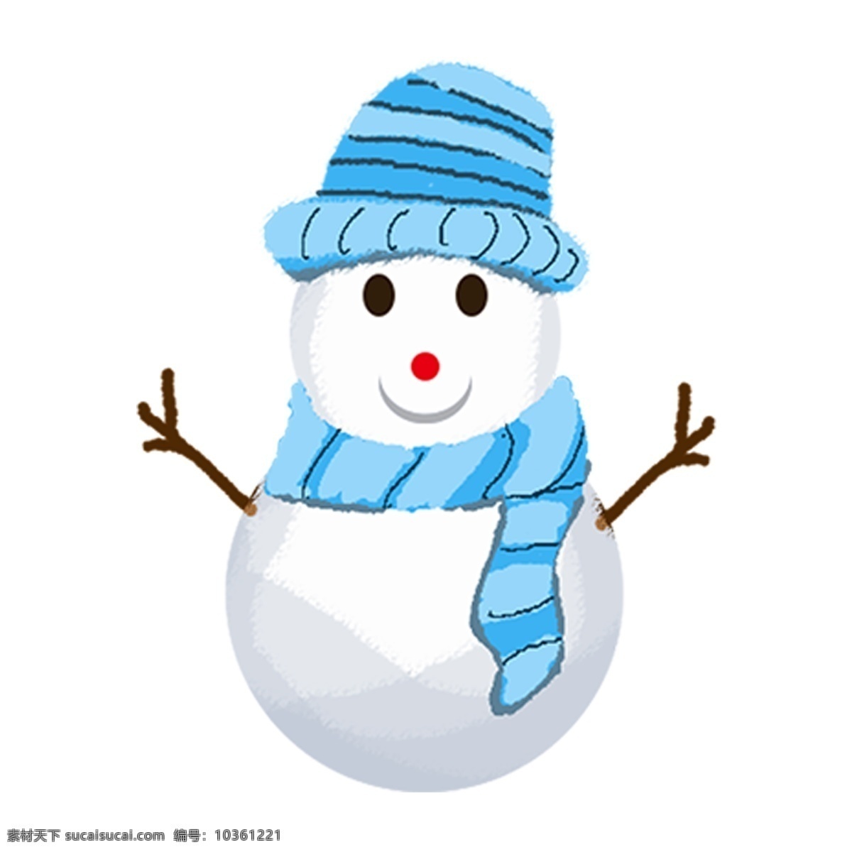 可愛 卡通 冬季 雪人 元素 png元素 白色 免摳元素 透明素材