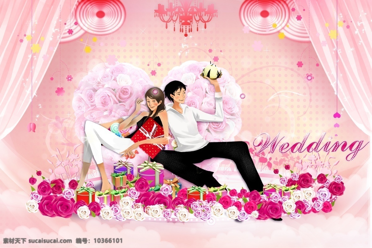 浪漫 結(jié)婚 花 心 溫馨 玫瑰花 簾幕 粉色 ps樣式 ps插件 源文件
