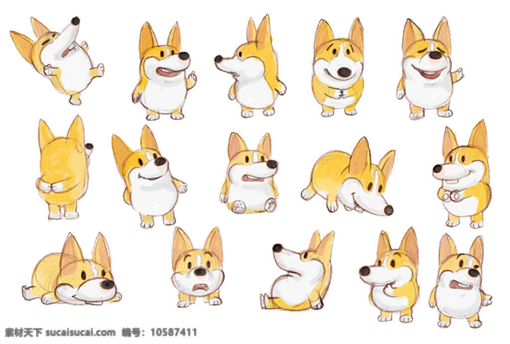 卡通 大黃 狗 寵物狗 黃狗 大黃狗 犬 犬類