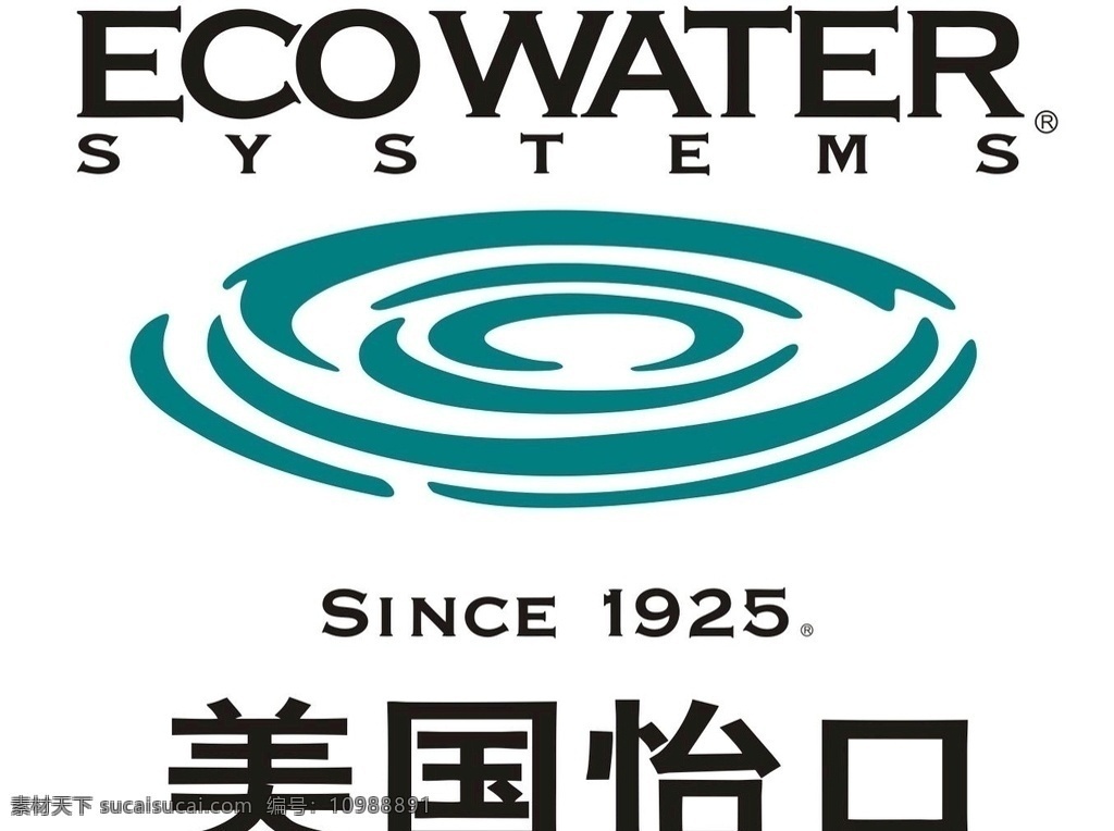美国 怡 口 净水 logo 企业 logo设计 国凤企业 矢量图库 企业logo 标志图标 标志