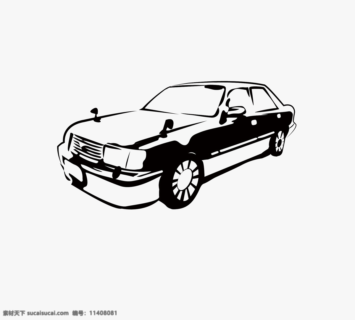 純 黑色 簡(jiǎn)約 矢量 車(chē) 純黑色 時(shí)尚