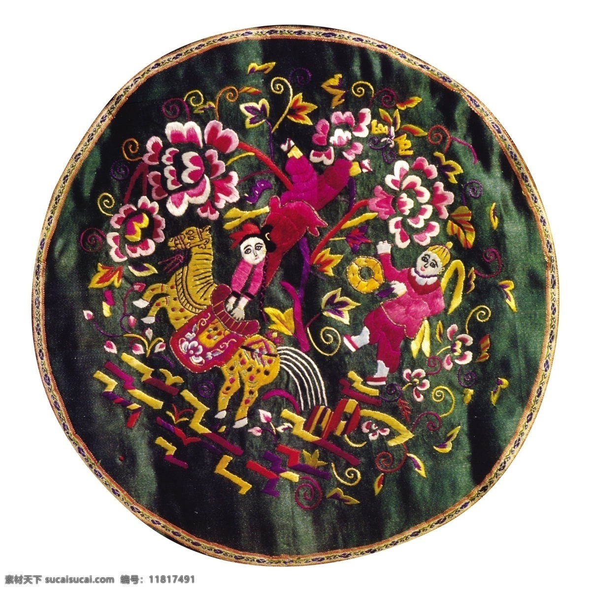 驾 马刺 绣 中式 风 布纹 贴图 中国风 古典 花纹 图案 布纹贴图
