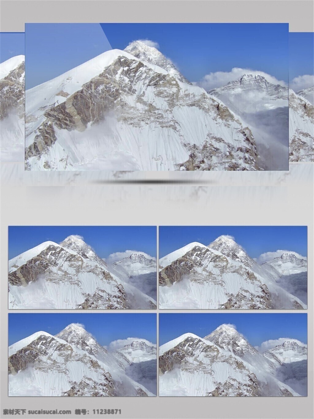 白色 山峰 雪山 险峰 视频 积雪 空气 大气 蓝天 大自然 白雪 长年积雪 覆盖